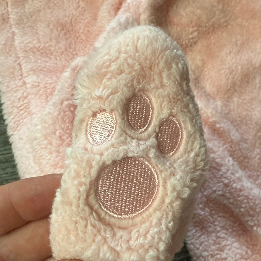 Magnetic Me Pink Fleece Baby Footie - Picture 3 of 5